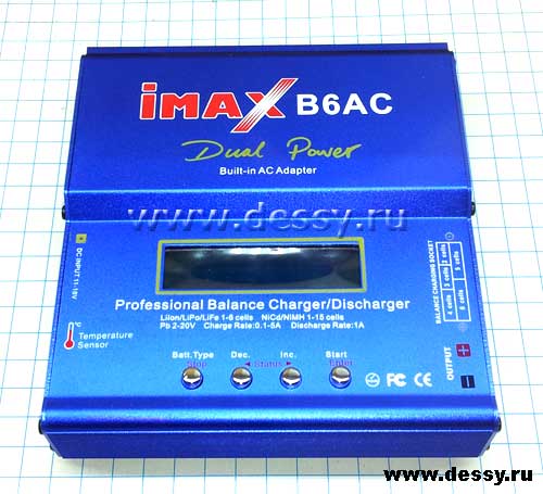   iMAX B6AC    Lion, LiPo, LiFe A123 , NiCd  NiMH +  AC-