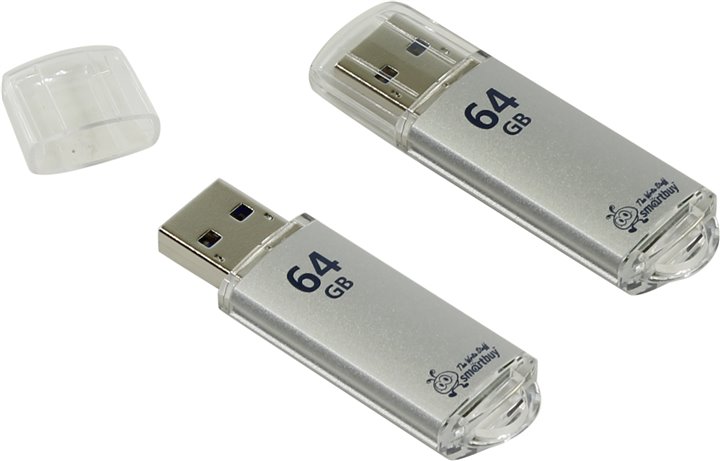 USB  64GB SMARTBUY V-Cut Silver USB3.0
