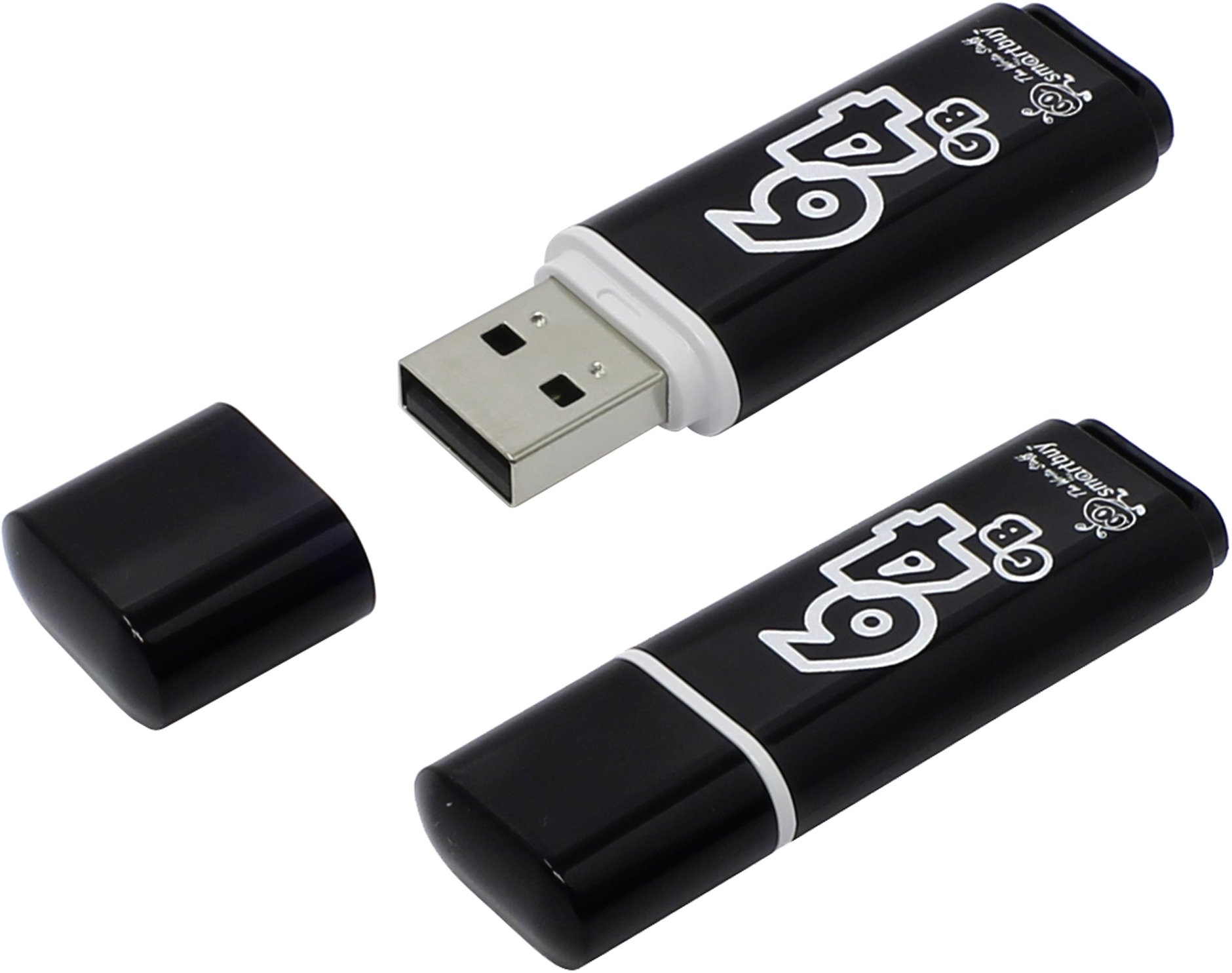 USB  64GB SMARTBUY Glossy series Black