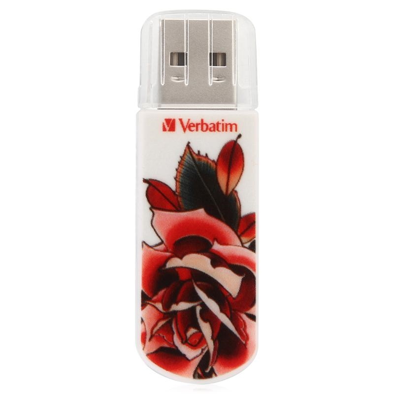 USB накопитель 8GB VERBATIM Mini Tattoo Edition Rose