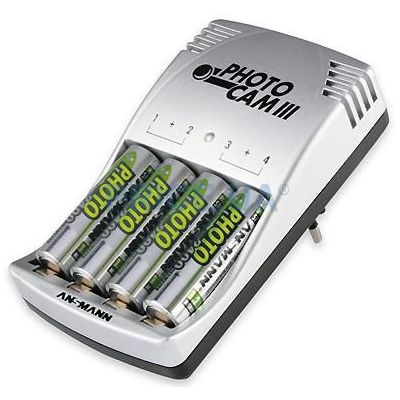 Зарядное устройство ANSMANN PHOTO САМ III / 2850 (в комплекте 4AA 2850mAh 2 канала, AAA / AA 4AA)