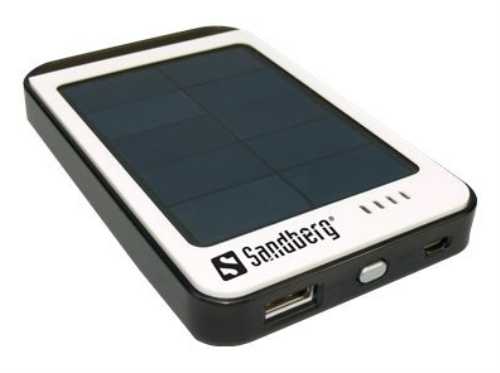 Универсальный внешний аккумулятор с солнечной панелью KSIX Solar Powerbank 4000 mAh (140x71x11мм, цвет: желтый)