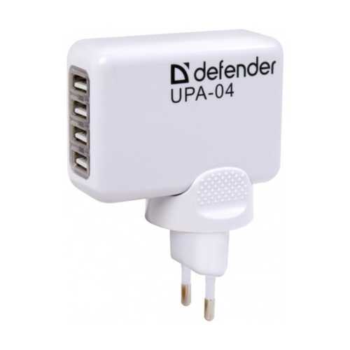 Адаптер DEFENDER UPA-04 (4 USB-порта 220V->5V, 2.1A)