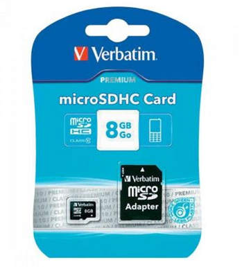   micro SDHC 8GB VERBATIM class10 