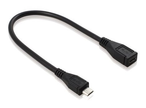  USB micro5P M / mini5P F 0.1m DX2-1