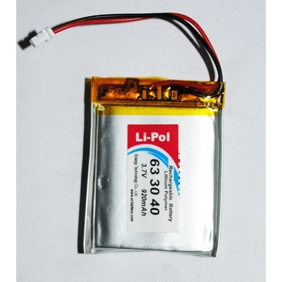 LP633040-PCM Li-POL 3,7V 920mAh,   