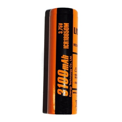 ET ICR18650M 3100mAh  Li-ION 3,7V