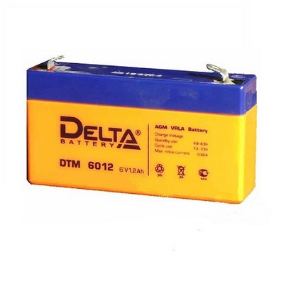  DELTA DTM6012 6V 1.2Ah, 97x24x58mm
