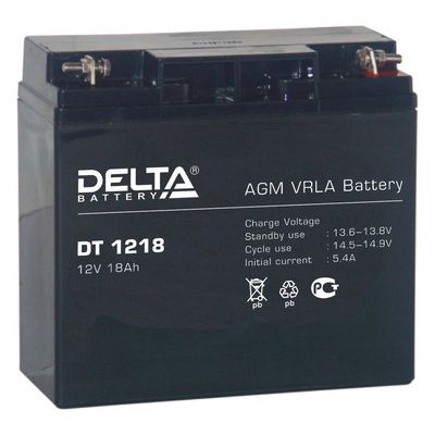  DELTA DT1218 12V 18Ah, 182x76x167mm