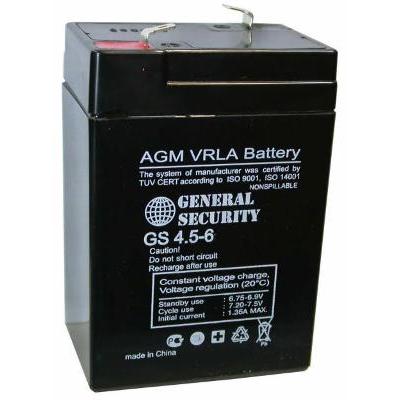Аккумулятор GENERAL SECURITY GS 4.5-6 (6V 4, 5Ah 70x47x105мм)