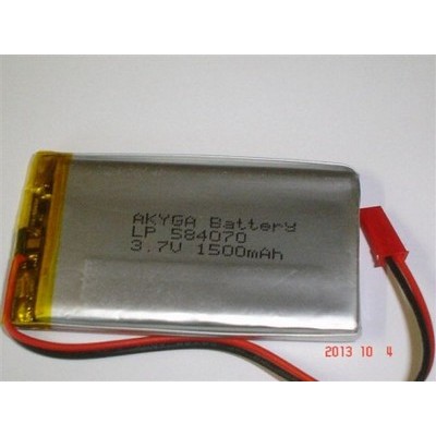 LP 584070 1500mAh 3,7V with PCB, connector 2.54*2pins AKIGA