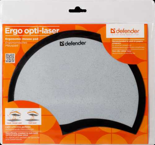    DEFENDER Ergo opti-laser Black () 215*165*1,2 (50511)