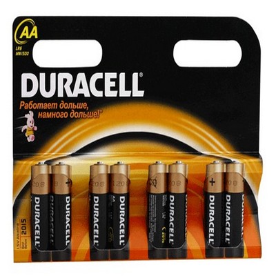 Элемент питания DURACELL LR6 BL-8