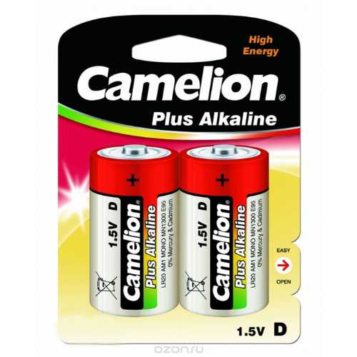 Элемент питания CAMELION Plus Alkaline LR20 BL-2