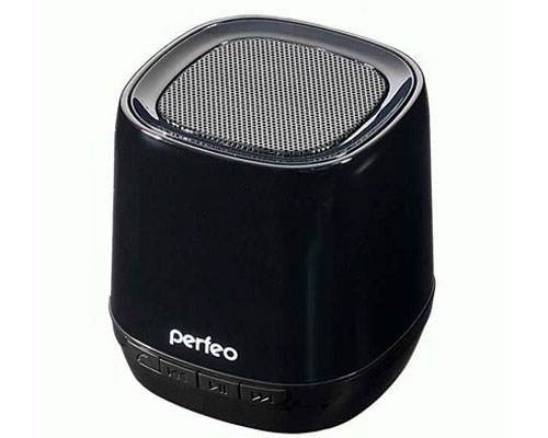 Bluetooth-колонка PERFEO GRANDE FM, MP3 microSD, AUX, мощность 10Вт, 2000mAh, черная