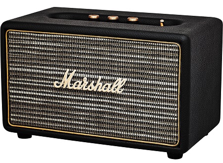 Компактная активная акустическая система MARSHALL Acton Black (Bluetooth, мощность 28Вт + 25Вт, 2 полосы, 3 динамика, фазоинвертор)