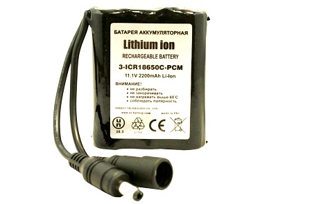 3-ICR18650F-PCM  (11,1V 2200mAh, 3S1P)