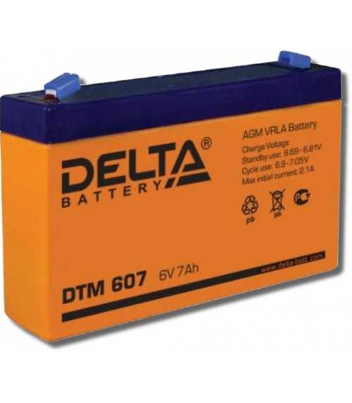  DELTA DTM607 6V 7Ah, 151x34x100mm