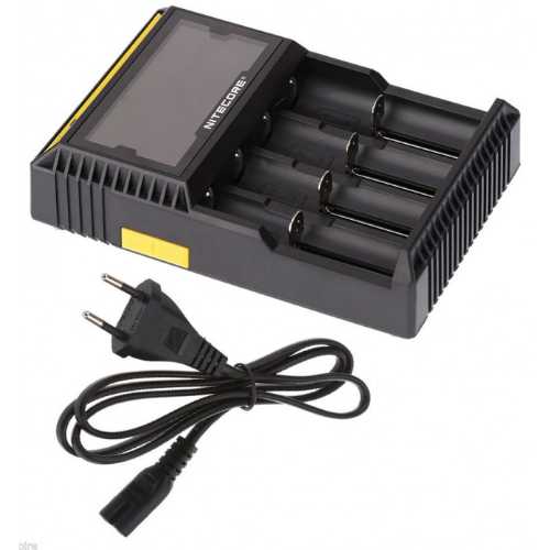   NITECORE D4    IMR, Li-Ion, LiFePO4, Ni-Mh, Ni-Cd  (26650, 22650, 18650, 17670, 18490, 17500, 17335, 16340 (RCR123), 14500) R03 AAA. R06 AA, C)