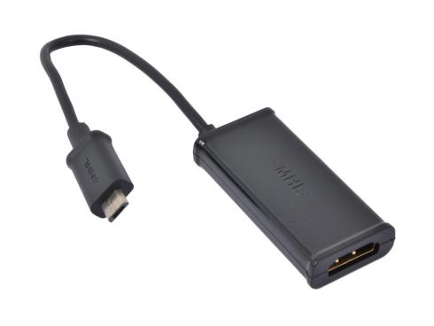 Переходник MHL microUSB 5p+11p / USB (M) / HDMI (F) (для выведения изображения с экрана смартфона на телевизор)
