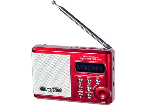 Радиоприемник PERFEO Dual Band Sound Ranger PF-SV922RED, USB, microSD (красный)