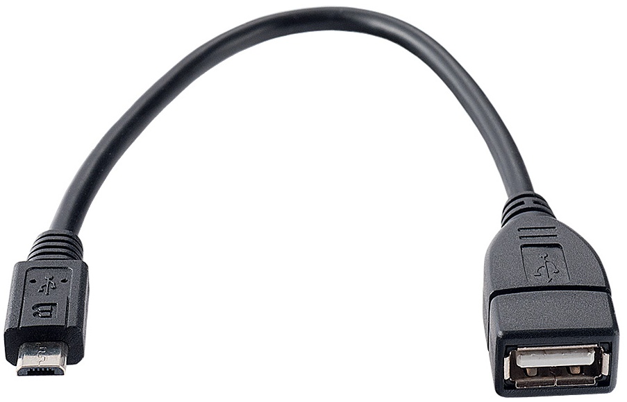 Переходник PERFEO microUSB (M) - USB (F) OTG, длина 0, 2м (U4202)