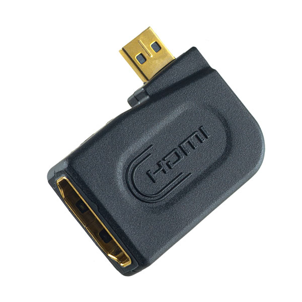 Переходник PERFEO угловой горизонтальный HDMI A (F) - HDMI D (micro HDMI) (M) (A7010)