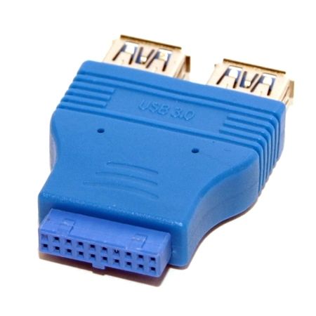 Переходник 5bites UA-3003 USB3.0 2AF / 20pin F (для подключения в разъем 20pin на материнской плате)