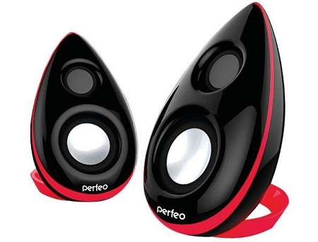 Колонки PERFEO Rocket 2.0, мощность 2х3 Вт (RMS), черные, USB  (PF-1961-B)