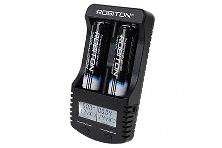 Зарядное устройство ROBITON MasterCharger 2B / Pro с дисплеем для Li-Ion, Ni-Mh, Ni-Cd