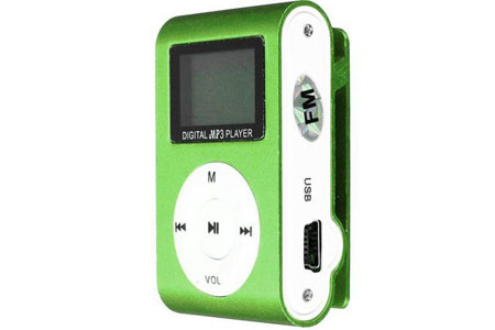    PERFEO Music Clip Titanium Display,  VI-M001 Display Green