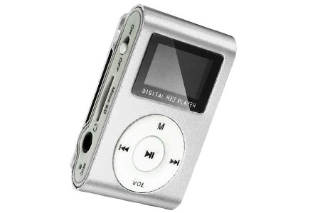    PERFEO Music Clip Titanium Display,  (VI-M001 Display Silver)        !