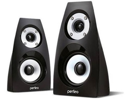 Колонки PERFEO Forte 2.0, мощность 2х3 Вт (RMS), чёрные, USB (PF-236)