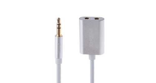 REMAX 3.5mm Share Jack Cable 0.25m silver (RL-20S)