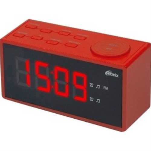 Радиобудильник RITMIX RRC-1212 Red (цифровой дисплей 30мм (высота цифр), радио FM: 87.5-108МГц)