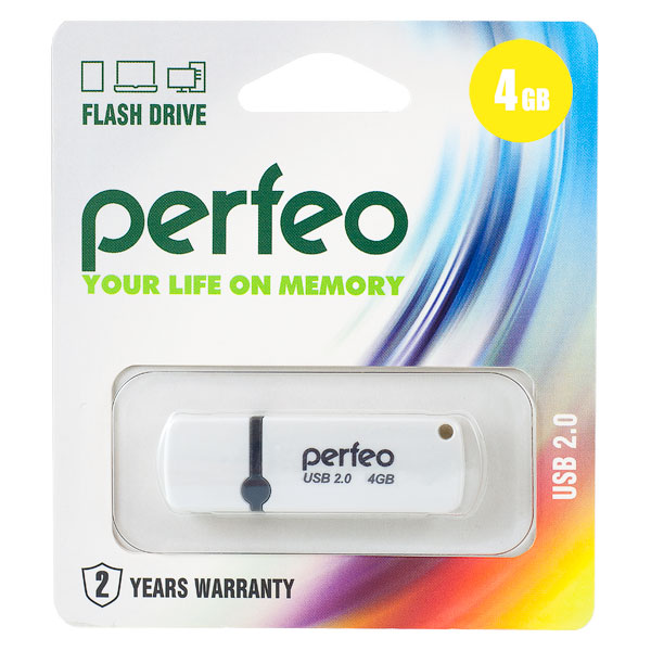 USB  4GB PERFEO C07 White