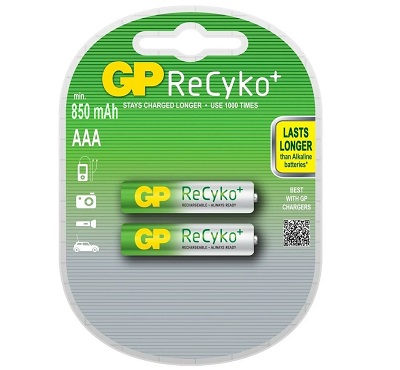  GP RECYKO R3 NiMH 1.2V 850mAh  2 