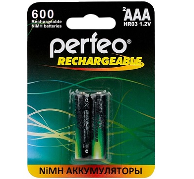 Аккумулятор PERFEO HR03 NiMH 1.2V 600mAh BL-2