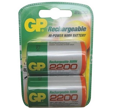 Аккумулятор GP HR20 NiMH 1.2V 2200mAh BL-2