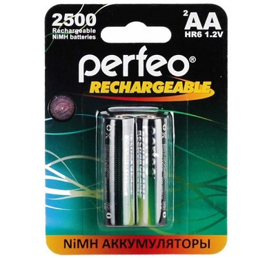 Аккумулятор PERFEO HR6 NiMH 1.2V 2500mAh BL-2