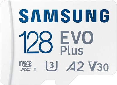 SAMSUNG EVO+. Карта памяти micro SDXC 128GB class10 U3 4K