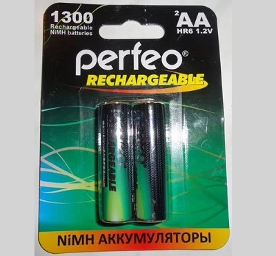 Аккумулятор PERFEO HR6 NiMH 1.2V 1300mAh BL-2