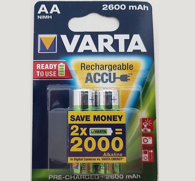 Аккумулятор VARTA RECHARGE ACCU Power HR6 NiMH 1.2V 2600mAh 5716 BL-2