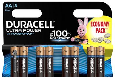 Элемент питания DURACELL ULTRA POWER LR6 BL-8