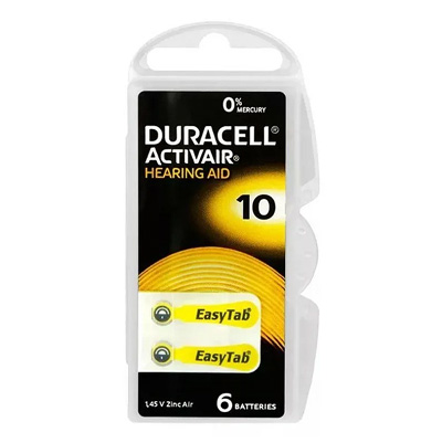     DURACELL ACTIVAIR DA10  6  (nugget box) (Made in Germany)
