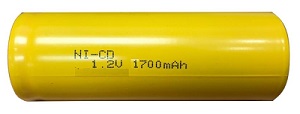 D-A1700 NiCd 1700mAh 17,0*50,0mm