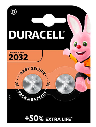    DURACELL CR2032  2 