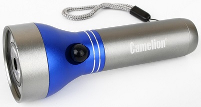 Camelion LED51518. Фонарь ручной светодиодный. ЧЁРНЫЙ