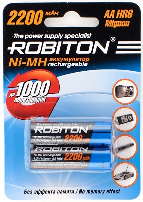  ROBITON AA 1.2V 2200mAh  2 