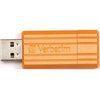 Карты памяти, Картридеры, USB накопители, Портативные HDD: USB накопитель 16GB VERBATIM Pin Stripe Volcanic Orange
